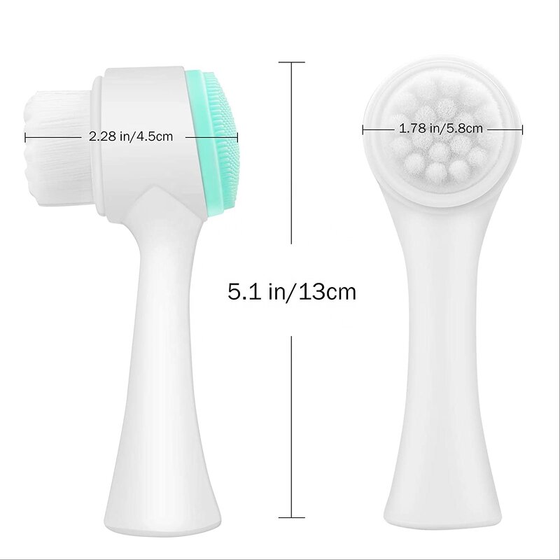 Double Sided Facial Cleanser Brush Manufacturer - Manual Blackhead Removal Whitening Silicone Skincare Tool