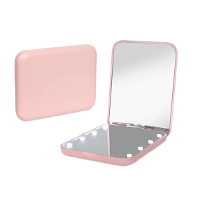 Mini LED Pocket Mirror Manufacturer - Wholesale Cute Foldable Hand Held Portable Cosmetic Makeup Tool