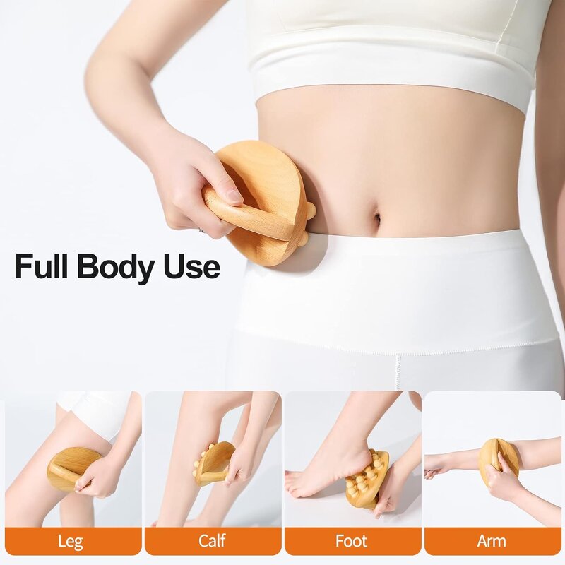 Wooden Body Brush Manufacturer - Wholesale Massage Cellulite Removal Itchy Skin Relief Bathroom Tool