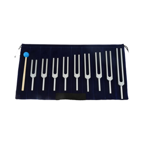 Solfeggio Tuning Fork Set Manufacturer - 9-Piece Wooden Stand Chakra Hammer 174-639Hz Frequencies Tool