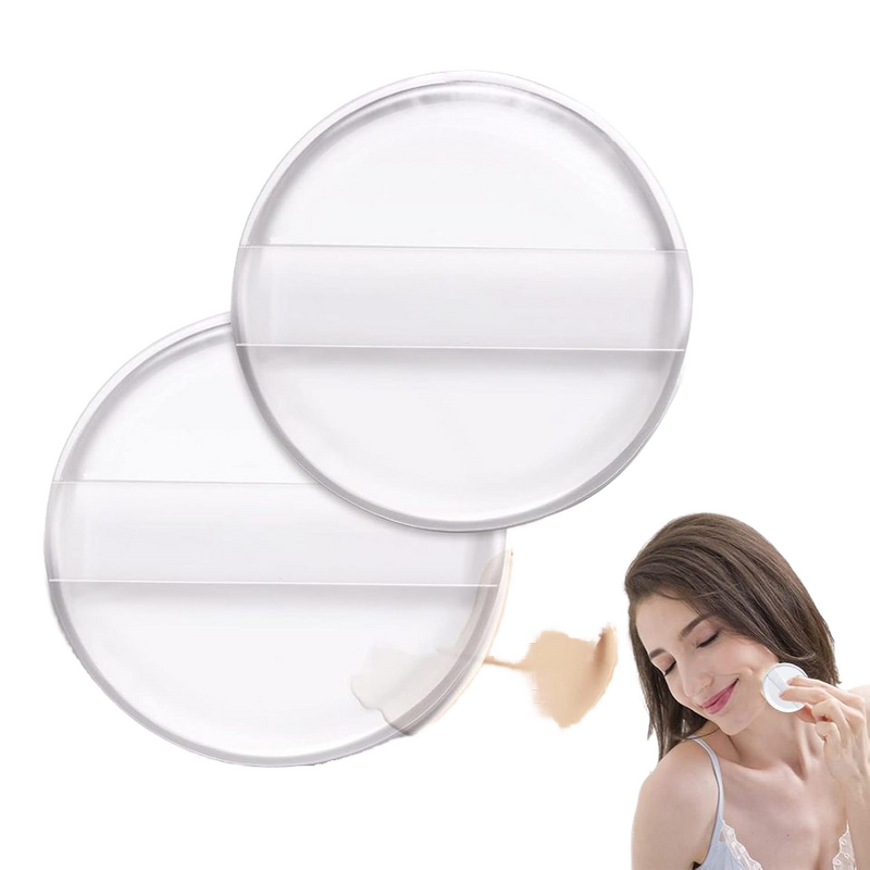 Silicone Makeup Powder Puff Manufacturer - Reusable Transparent Washable Non Irritating Foundation Tool