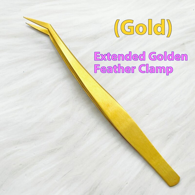 Eyelash Tweezers Manufacturer - Hot-Selling High Precision Electroplated Gold Feather Dolphin Tool