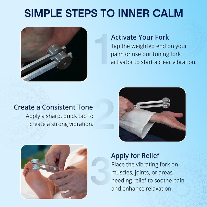 Om 136.1 Tuning Fork Manufacturer - Weighted Sound Healing Chakra Meditation Inflammation Reduction Tool