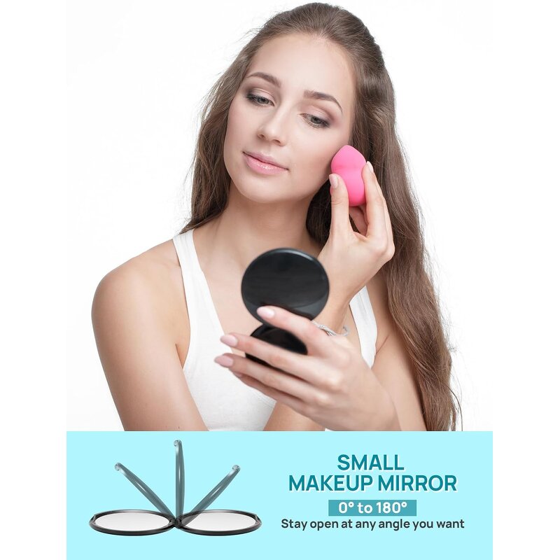 20X Magnifying Handheld Mirror Manufacturer - Wholesale Double Side Round Foldable Portable Cosmetic Tool