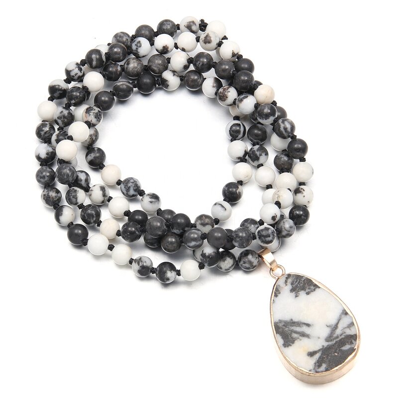 Bohemian Stone Necklace Manufacturer - Fashion Tribal Long Drop Pendant Women Jewelry Accessory Tool