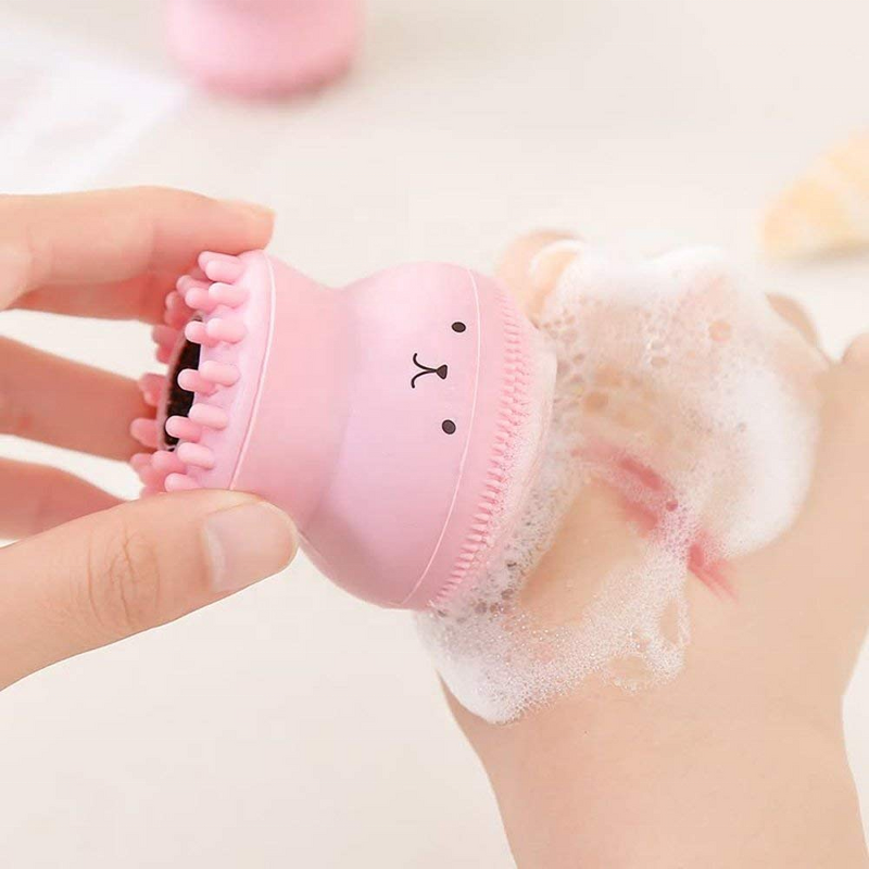 Mini Silicone Face Brush Manufacturer - Facial Washing Massage Octopus Exfoliating Wholesale Tool