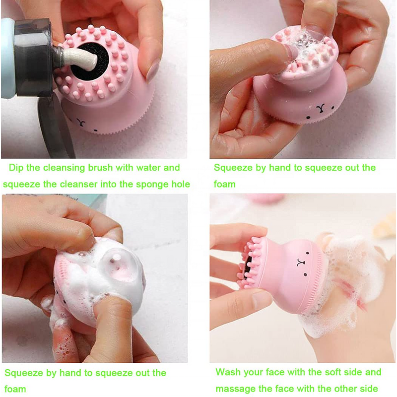Mini Silicone Face Brush Manufacturer - Facial Washing Massage Octopus Exfoliating Wholesale Tool