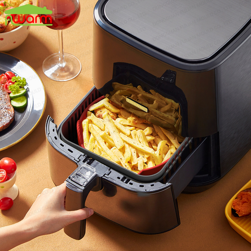 Foldable Silicone Air Fryer Liner Manufacturer - Dual-Use High-Temperature Resistant Oven Baking Tray