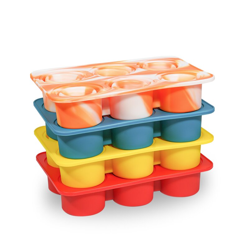 Silicone Popsicle Molds Manufacturer - High Quality Collapsable 6 Cavities 3D Commercial Pop Maker