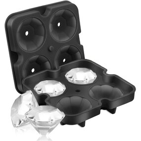 Silicone Ice Cube Tray Manufacturer - Factory Made Diamond Shape Food Grade Freezer Mold