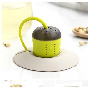 Silicone Tea Infuser Manufacturer - LM09 Wholesale Cute Cartoon Dinosaur Shape Tea Strainer Tool