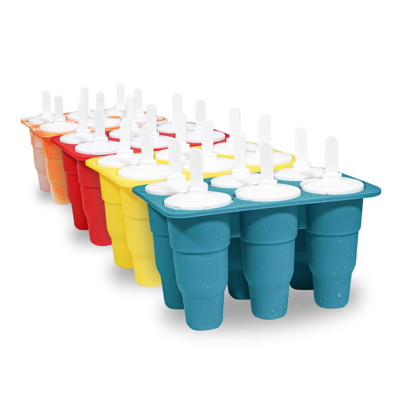 Silicone Popsicle Molds Manufacturer - High Quality Collapsable 6 Cavities 3D Commercial Pop Maker