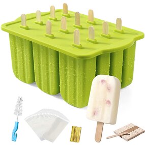 Silicone Popsicle Molds Manufacturer - New Summer Hot Sale Ice Cream Tools with Wooden Sticks Custom Mini Mold