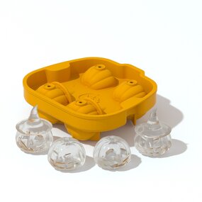3D Halloween Silicone Mold Manufacturer - Skull Pumpkin Ice Cube Tray with Lid Tool