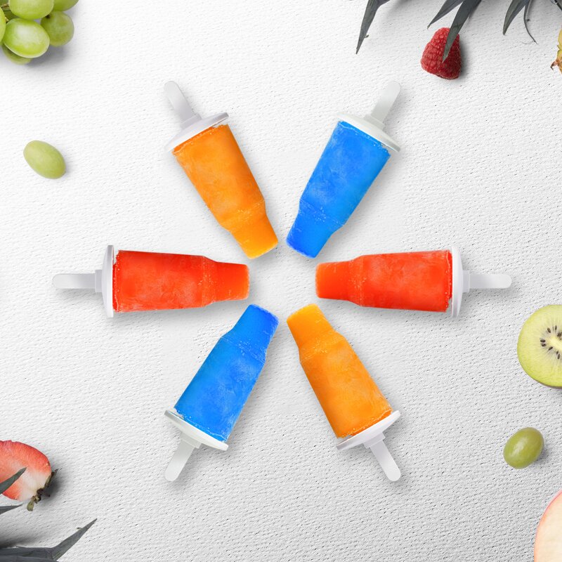 Silicone Popsicle Molds Manufacturer - High Quality Collapsable 6 Cavities 3D Commercial Pop Maker