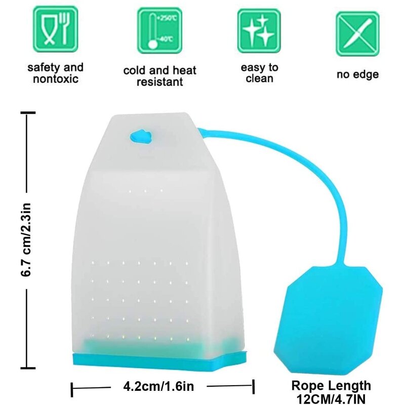 Silicone Tea Infuser Manufacturer - ST14 Purse-shape Loose Leaf Tea Bag Filter Teapot Accessory