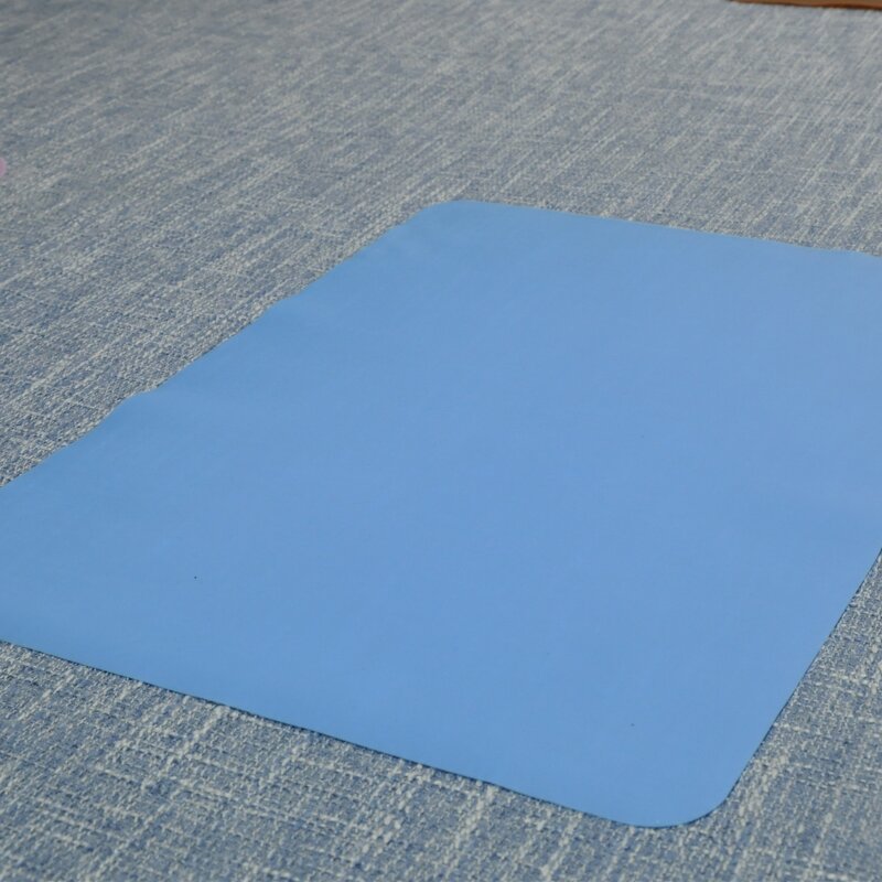 Silicone Kids Placemat Manufacturer - Large Blue Dining Plate Mat for Toddlers Baby Dish Table Pad