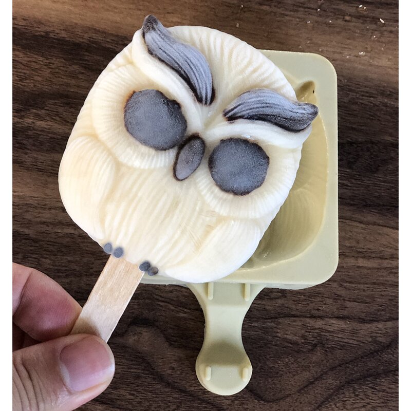 Silicone Ice Lolly Mould Manufacturer - Single Individual Skeleton Shape DIY Pop Mold Holder