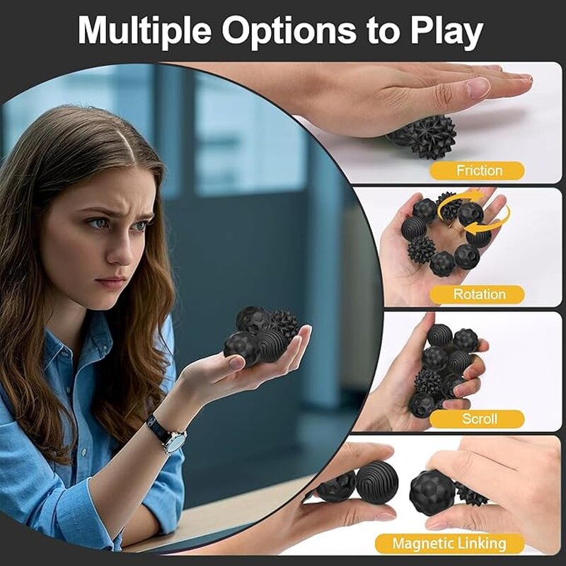 Silicone Magnetic Fidget Balls Manufacturer - Labsfidget FL-MG01 Stress Relief Toy for Adults Kids Autism