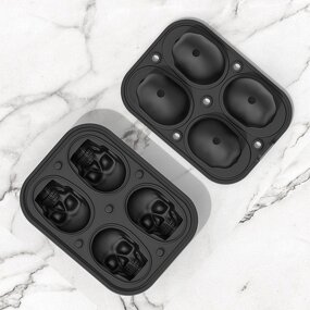 3D Skull Silicone Resin Mold Manufacturer - Flexible Ice Cube Jello Epoxy Tray Chocolate Candle Tool