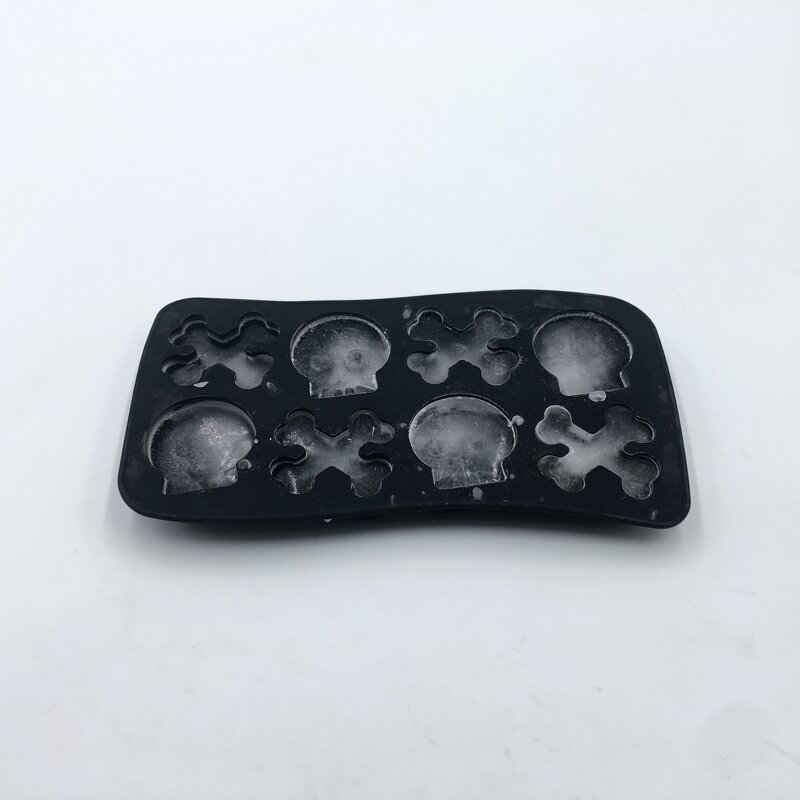 Skull Rib Silicone Ice Tray Manufacturer - CS06 Bestseller Slow Melting Large Clear Ice Ball Maker