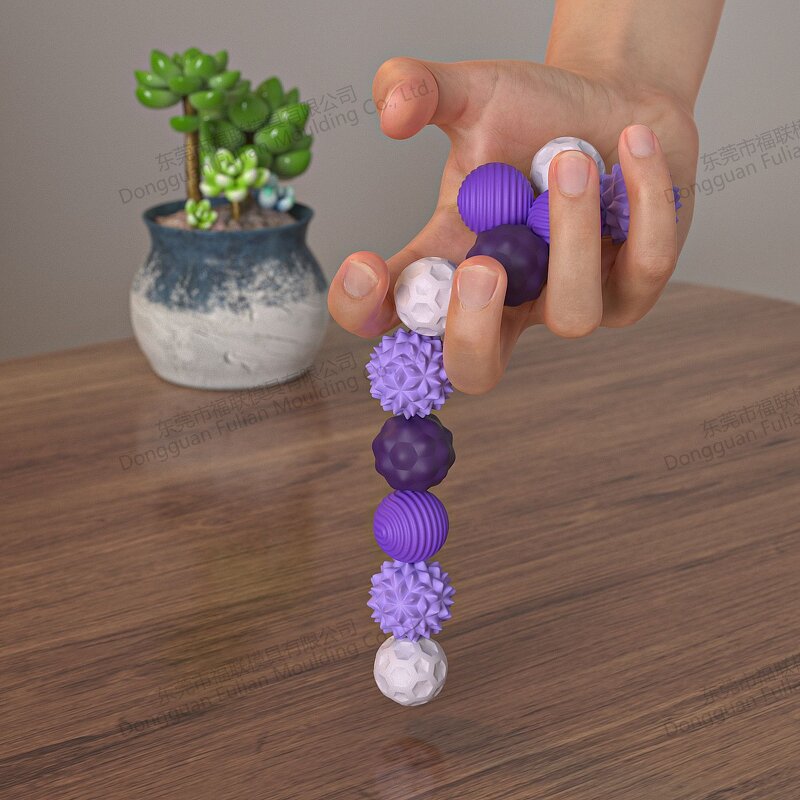 Textured Silicone Magnetic Ball Manufacturer - Fun Adult Stress Relief Sensory Fidget Toy for Autism
