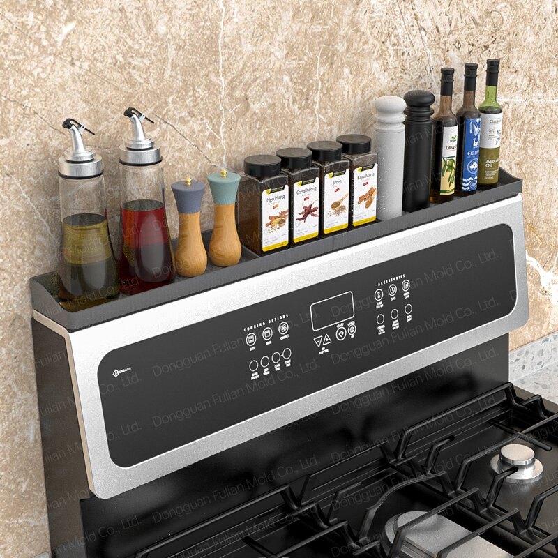 Magnetic Stove Top Shelf Manufacturer - Custom 6 Strong Magnet Anti-slip Kitchen Spice Rack Organizer