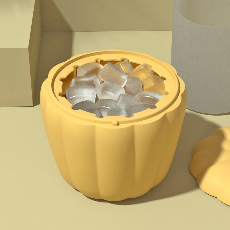 Silicone Pumpkin Ice Bucket Mold Manufacturer - New Style Big Crushed Ice Cube Homemade Maker Tool