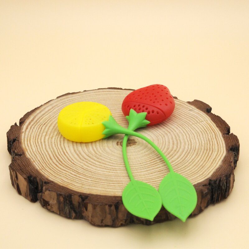 Silicone Tea Infuser Manufacturer - SS10 2022 Hot Selling BPA Free Strawberry Shape Tea Strainer