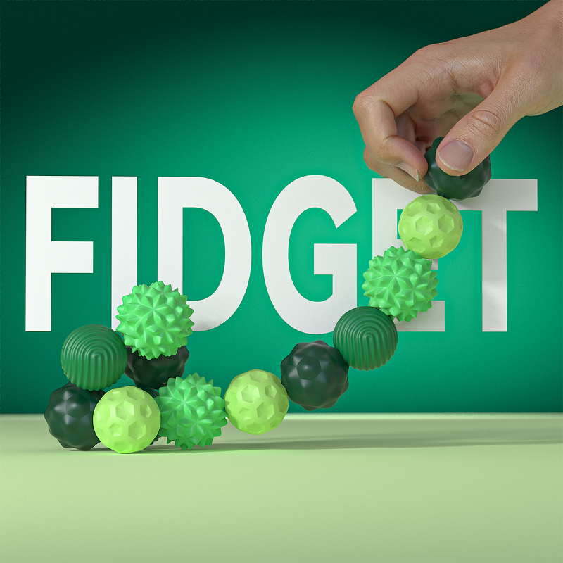 Silicone Magnet Fidget Balls Manufacturer - 4 Pack Textured Stress Relief Toy for ADHD Autism Anxiety