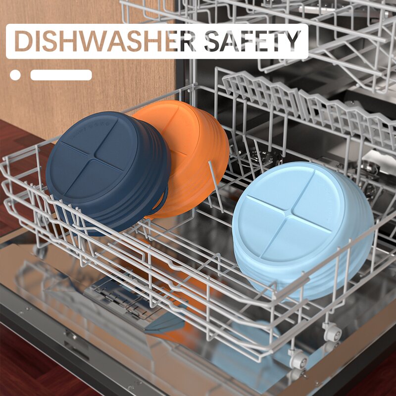 Collapsible Silicone Air Fryer Pot Manufacturer - A3 New Design Food Grade Baking Tray with Handles