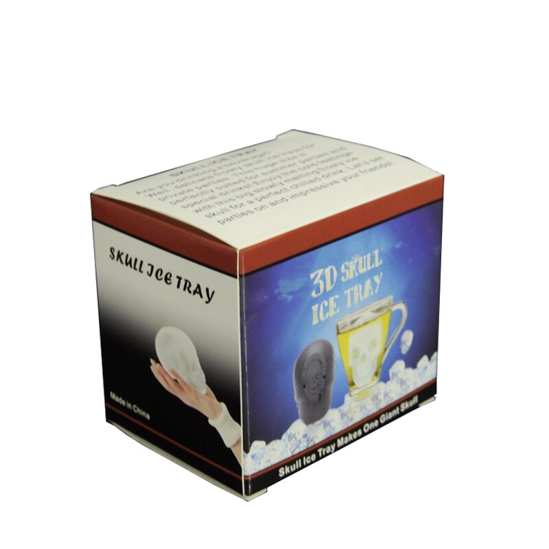 3D Skull Silicone Ice Mold Manufacturer - Halloween Black Giant Whiskey Beverages Ice Cube Maker