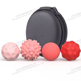 Silicone Magnet Fidget Balls Manufacturer - 4 Pack Textured Stress Relief Toy for ADHD Autism Anxiety