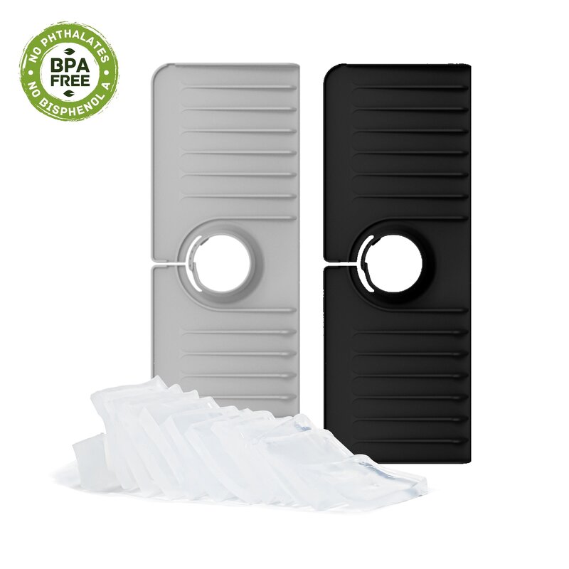 Silicone Faucet Splash Guard Manufacturer - G4 Sink Backsplash Drip Catcher Absorbent Kitchen Mat