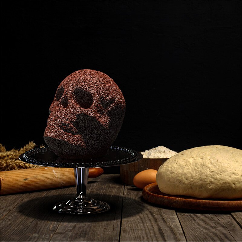 3D Silicone Skull Cake Pan Manufacturer - Customize New Improved Candy Gelatin Cakelet Mold