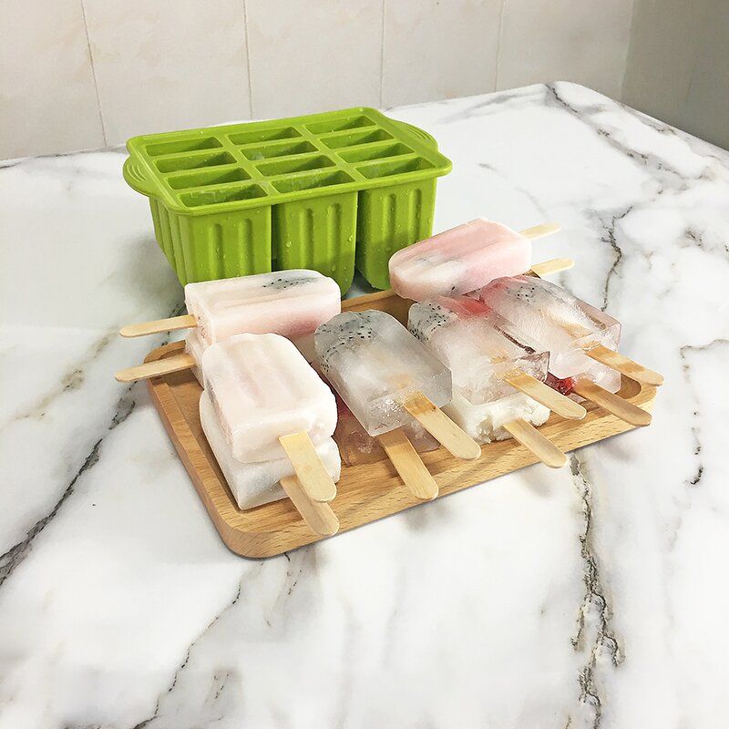 Silicone Popsicle Molds Manufacturer - C11 BPA Free Reusable Easy Release Ice Pop Maker Tool