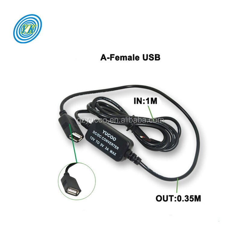 Micro USB Converter - 12V to 5V 3A Step Down for Car Power Supply