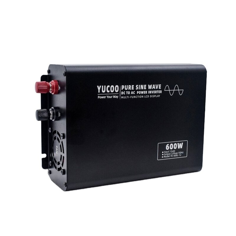 Pure Sine Wave Inverter - 600W 12V-72V to 120VAC/220VAC Off Grid