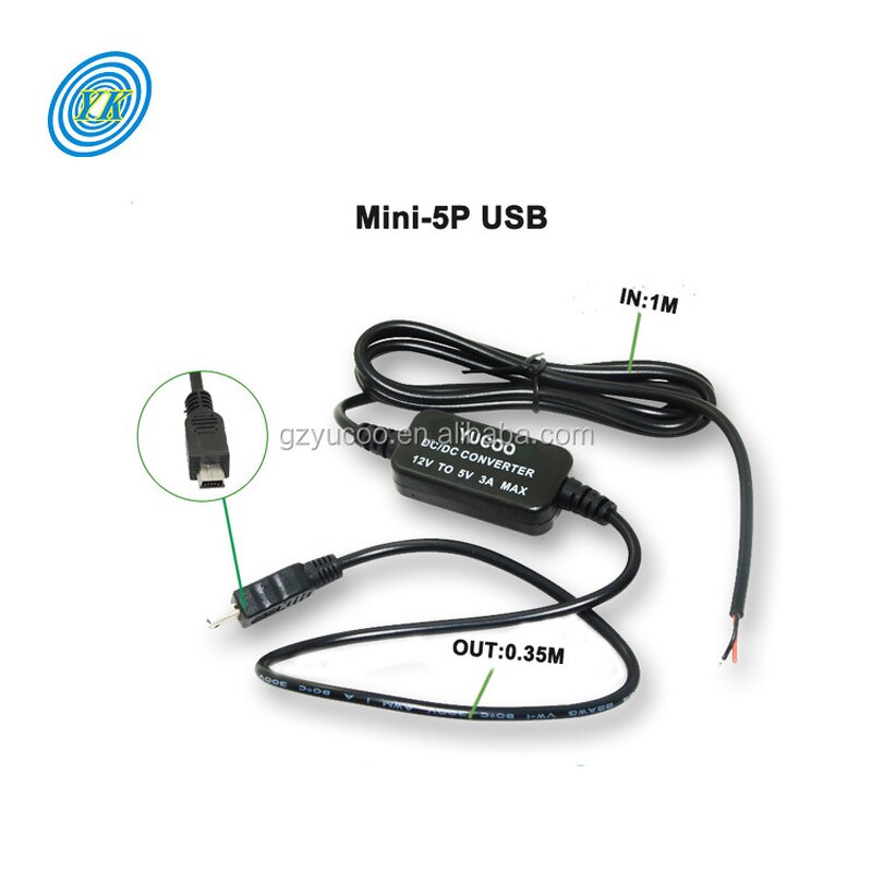 Micro USB Converter - 12V to 5V 3A Step Down for Car Power Supply