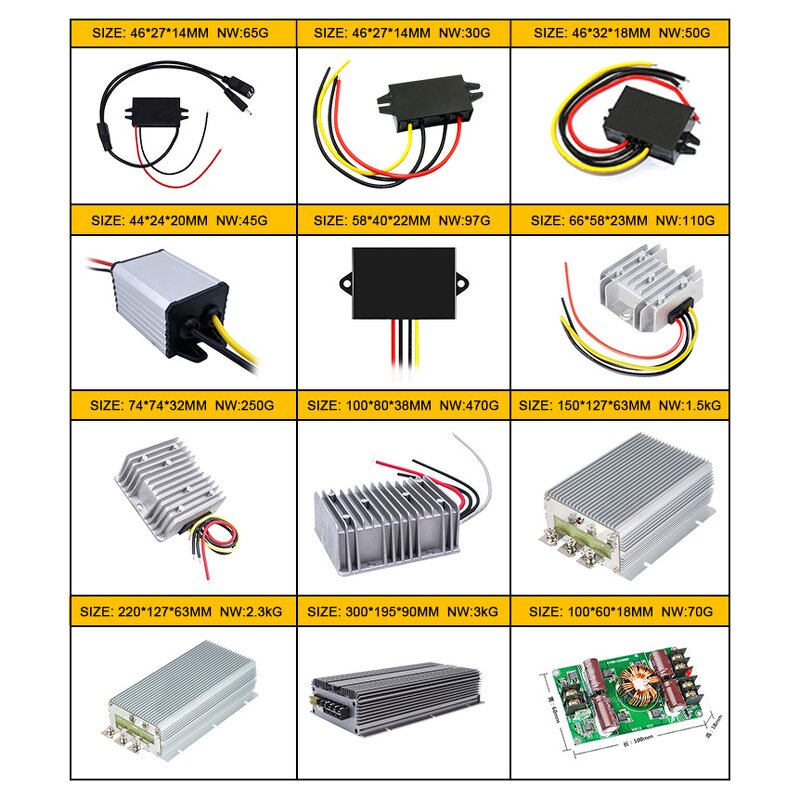 Bare Board Converter - 12V/24V to 5V 10A Buck for LED Display