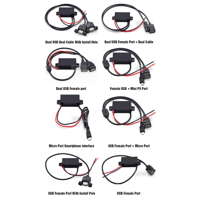 USB DC Converter - 8-32V to 5V 1A-3A Step Down Buck Module