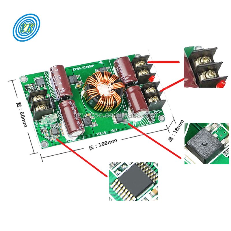 Bare Board Converter - 12V/24V to 5V 10A Buck for LED Display