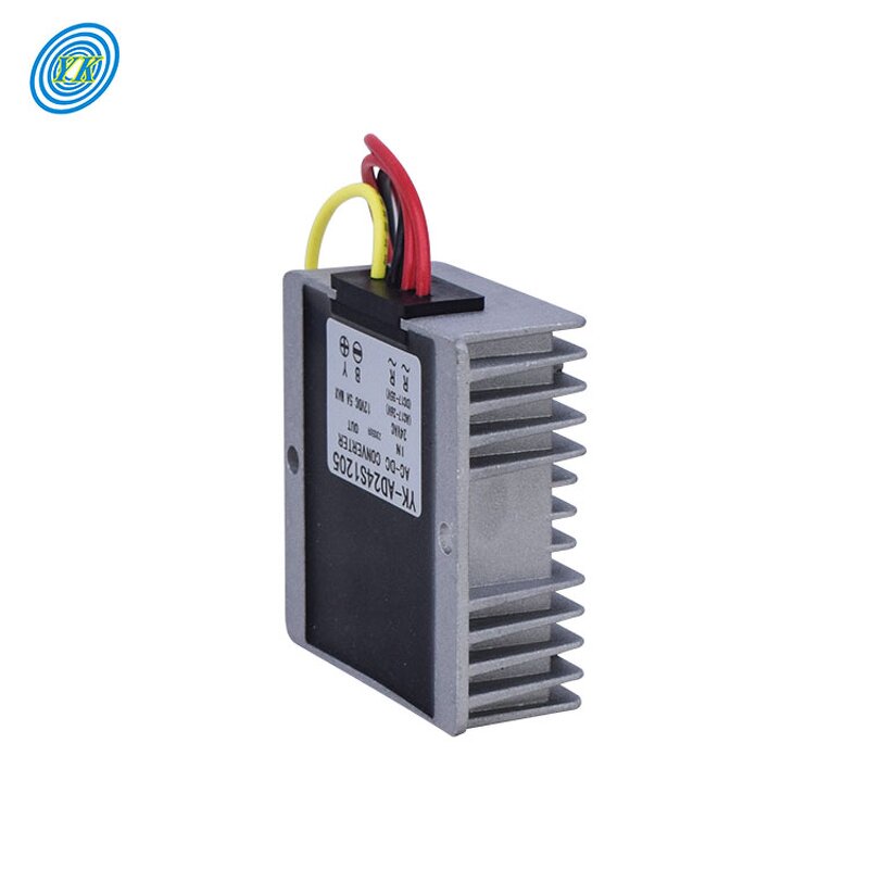 AC DC Converter - 24Vac to 12Vdc 5A Step-down Customizable Port Cable