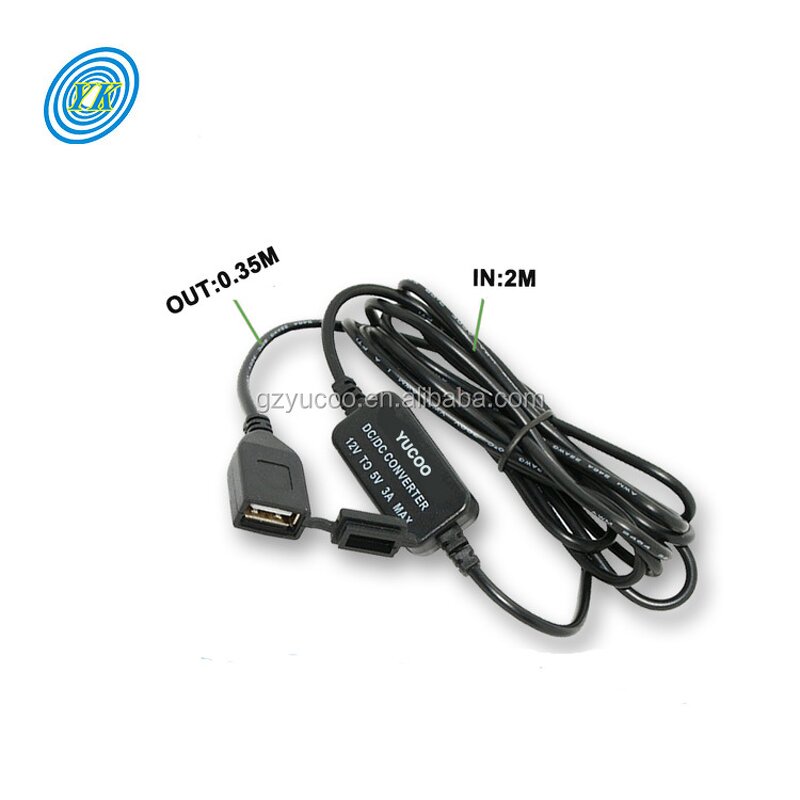 Micro USB Converter - 12V to 5V 3A Step Down for Car Power Supply