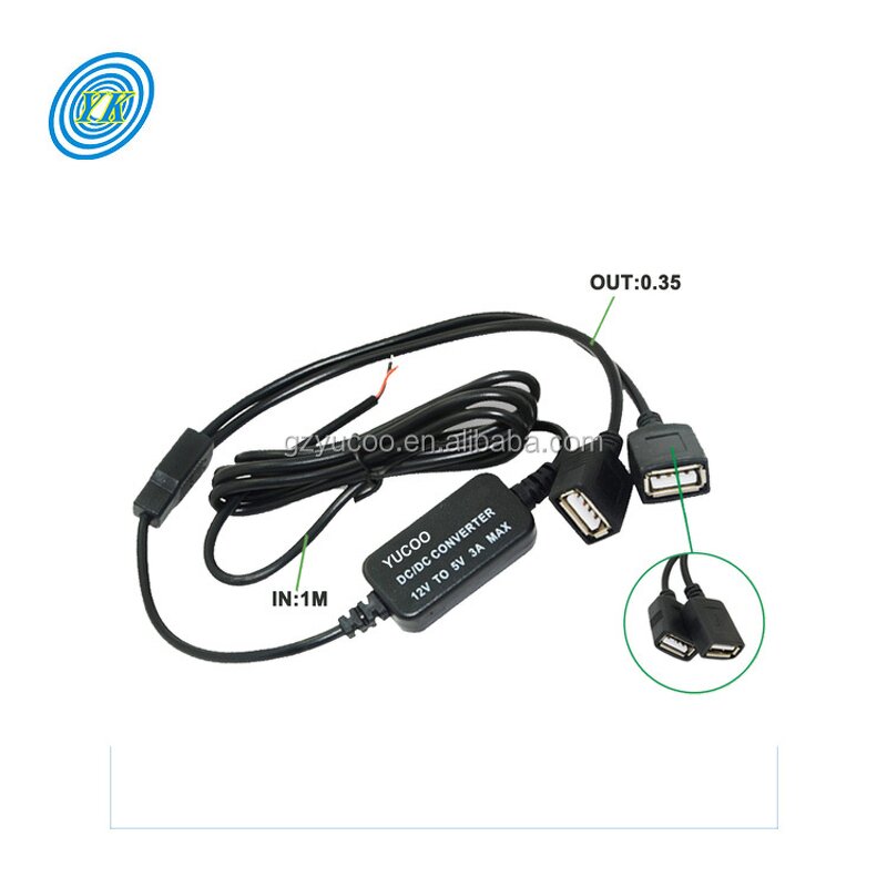 Micro USB Converter - 12V to 5V 3A Step Down for Car Power Supply