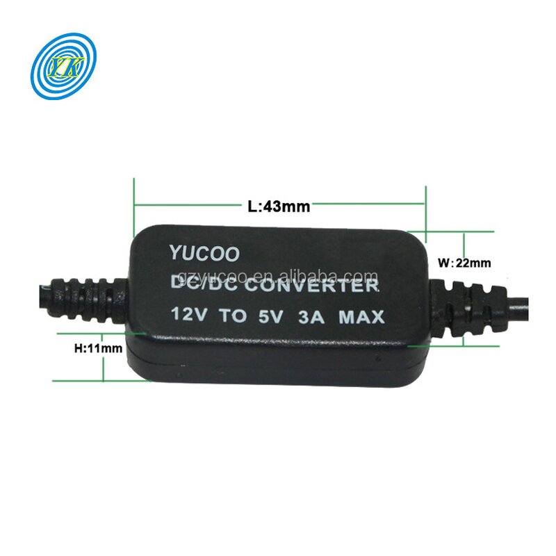 USB DC Converter - 12V/24V to 5V 1A-3A Step Down Buck Module
