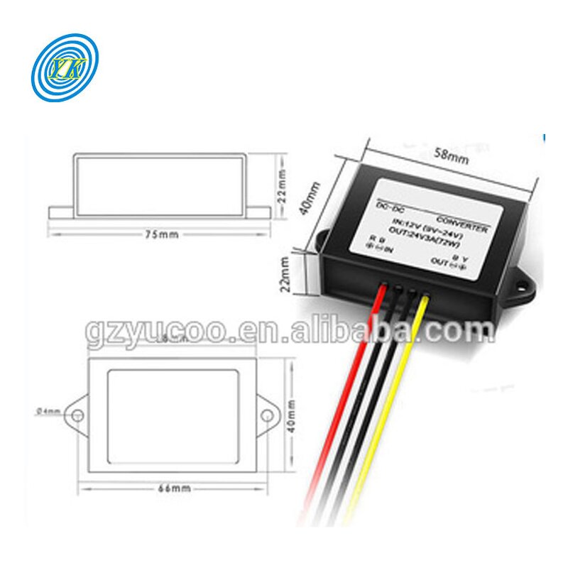 DC to DC Converter - IP67 96W 24V to 12V Industrial Grade