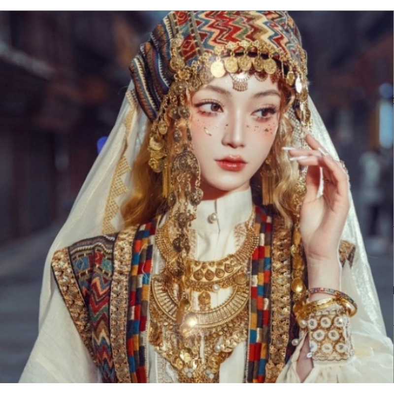 Necklace Jewelry Manufacturer - Retro Tassel Coin Exaggerated Collarbone Chain