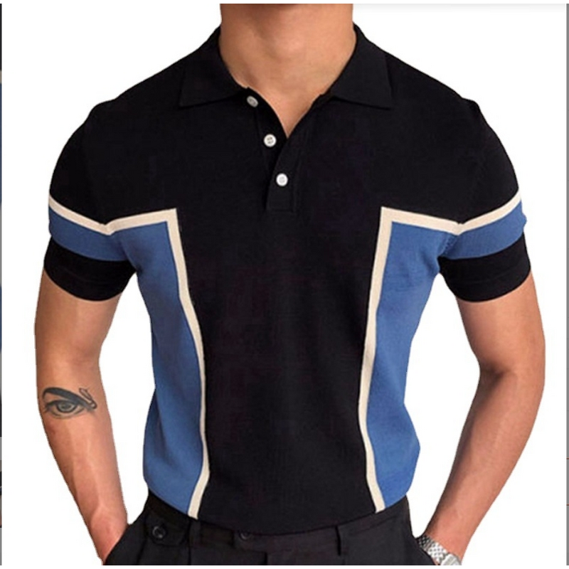 Men's Polo Shirt Manufacturer - Fashion Splicing Business Knitted