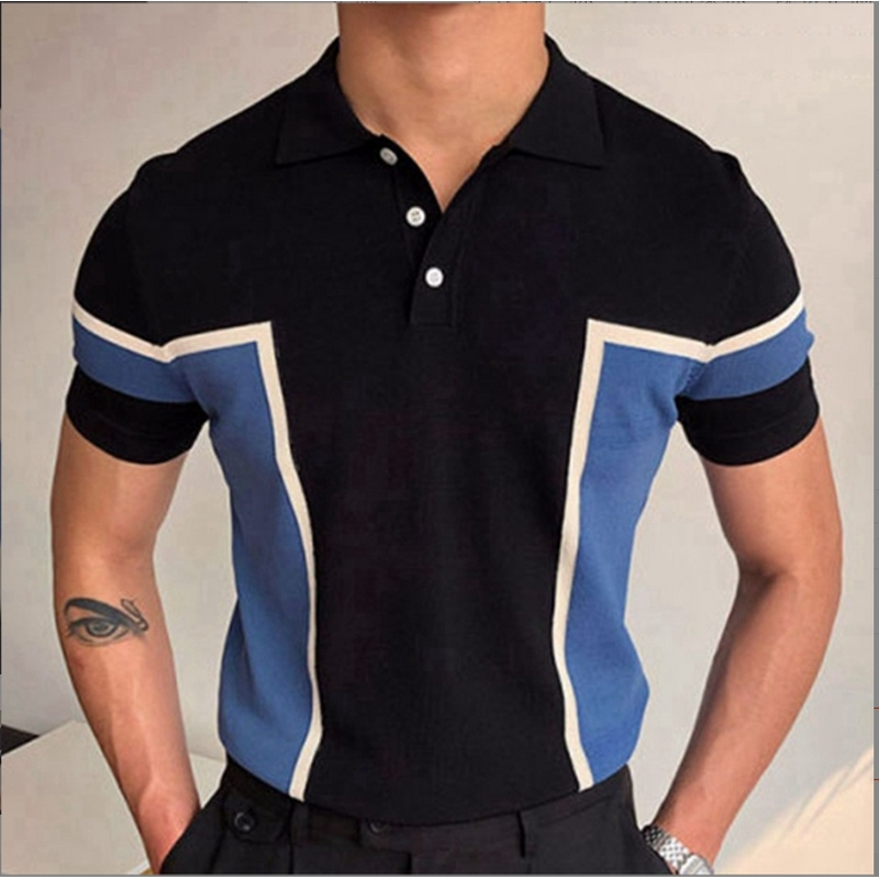 Men's Polo Shirt Manufacturer - Fashion Splicing Business Knitted